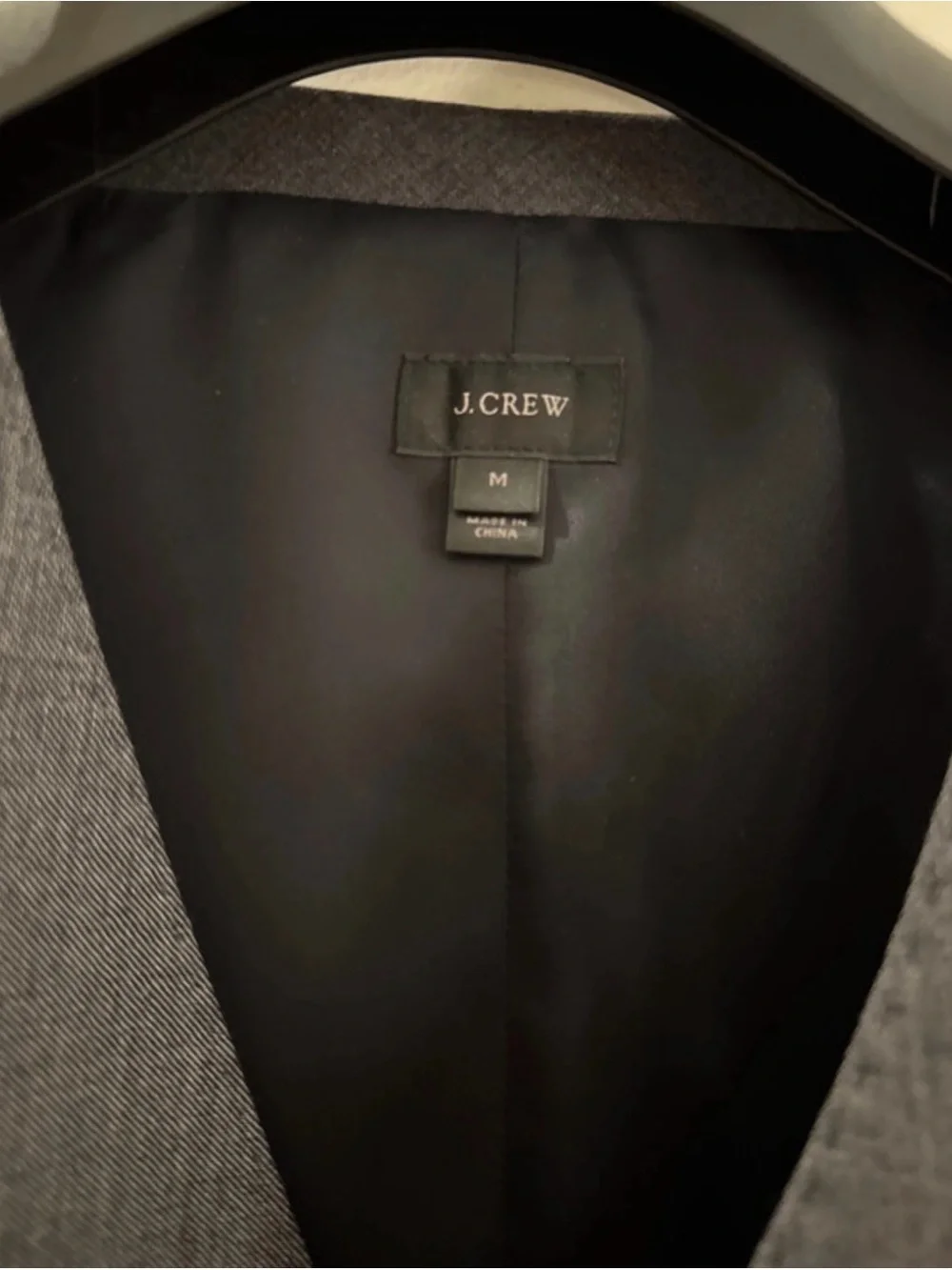 J.Crew Ludlow Suit Vest in Charcoal Italian Worsted Wool